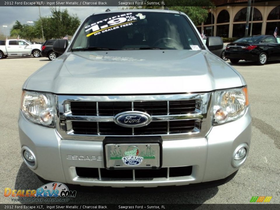 2012 Ford Escape XLT Ingot Silver Metallic / Charcoal Black Photo #15