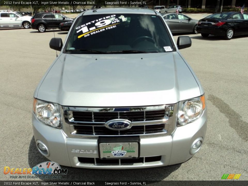 2012 Ford Escape XLT Ingot Silver Metallic / Charcoal Black Photo #16