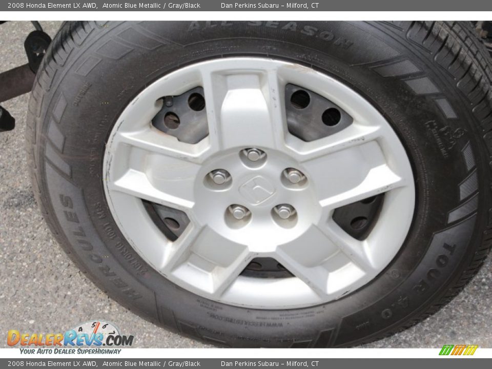 2008 Honda Element LX AWD Atomic Blue Metallic / Gray/Black Photo #19