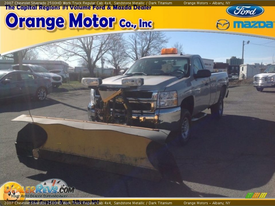 2007 Chevrolet Silverado 2500HD Work Truck Regular Cab 4x4 Sandstone Metallic / Dark Titanium Photo #1