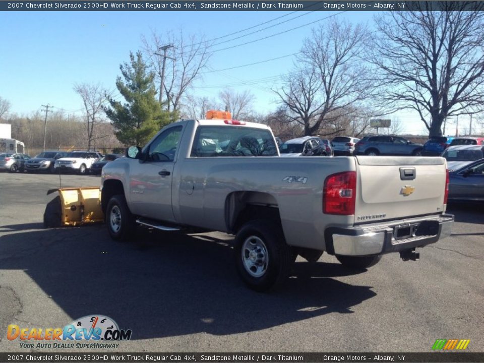 2007 Chevrolet Silverado 2500HD Work Truck Regular Cab 4x4 Sandstone Metallic / Dark Titanium Photo #3