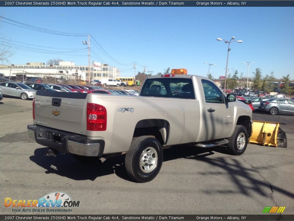 2007 Chevrolet Silverado 2500HD Work Truck Regular Cab 4x4 Sandstone Metallic / Dark Titanium Photo #5