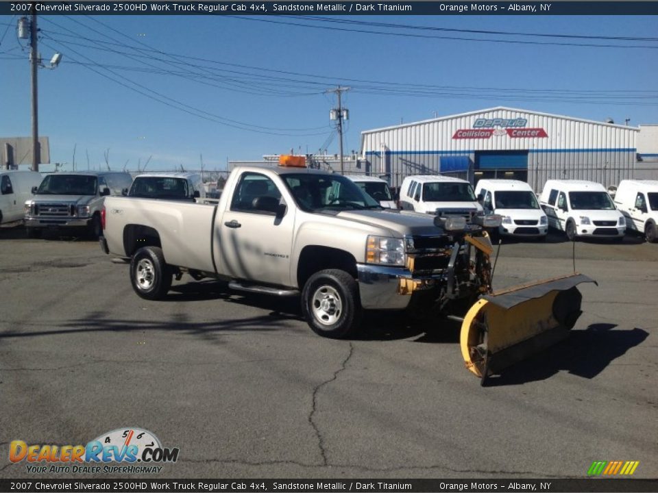 2007 Chevrolet Silverado 2500HD Work Truck Regular Cab 4x4 Sandstone Metallic / Dark Titanium Photo #7