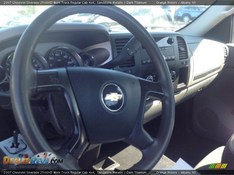 2007 Chevrolet Silverado 2500HD Work Truck Regular Cab 4x4 Sandstone Metallic / Dark Titanium Photo #10