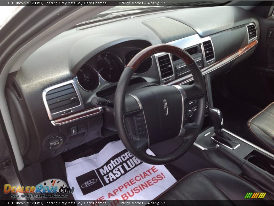 2011 Lincoln MKZ FWD Sterling Grey Metallic / Dark Charcoal Photo #10