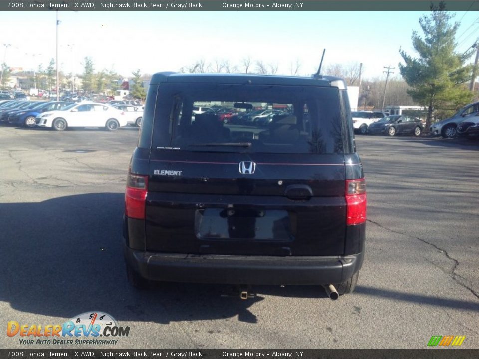 2008 Honda Element EX AWD Nighthawk Black Pearl / Gray/Black Photo #4