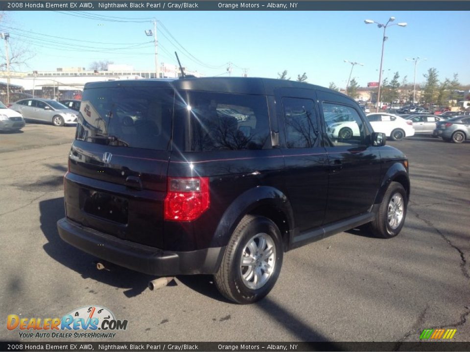 2008 Honda Element EX AWD Nighthawk Black Pearl / Gray/Black Photo #5