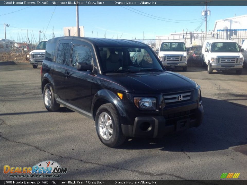 2008 Honda Element EX AWD Nighthawk Black Pearl / Gray/Black Photo #7