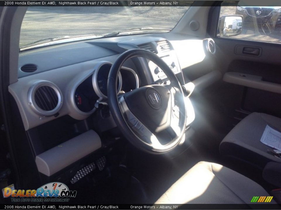 2008 Honda Element EX AWD Nighthawk Black Pearl / Gray/Black Photo #10
