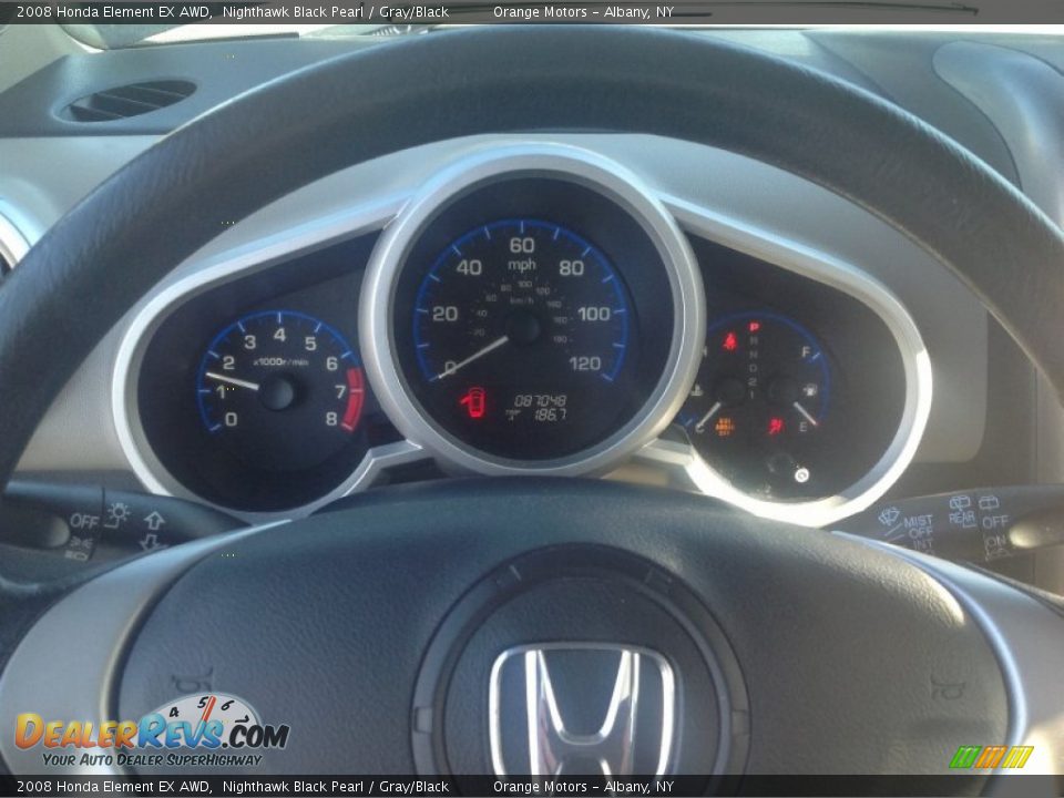 2008 Honda Element EX AWD Nighthawk Black Pearl / Gray/Black Photo #20