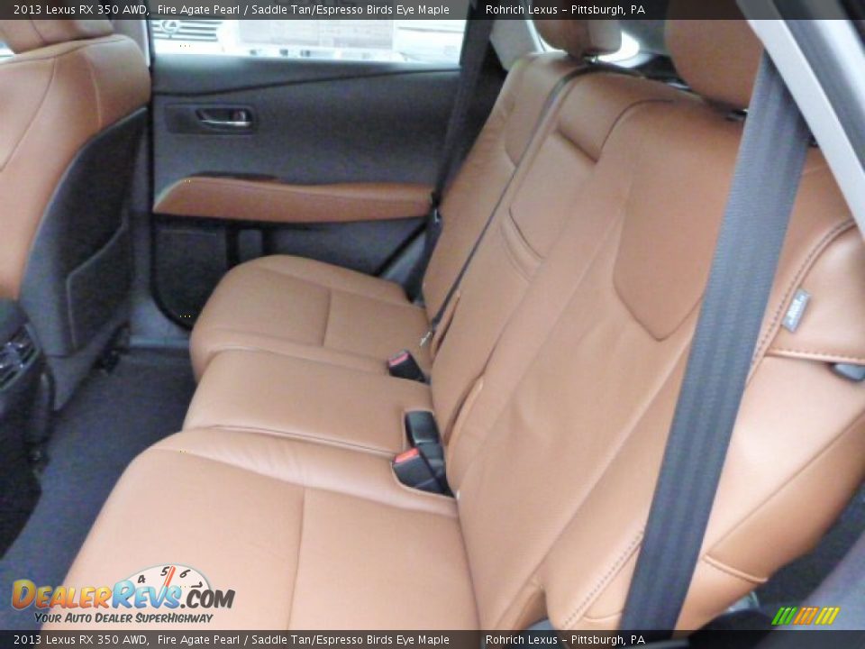 2013 Lexus RX 350 AWD Fire Agate Pearl / Saddle Tan/Espresso Birds Eye Maple Photo #11
