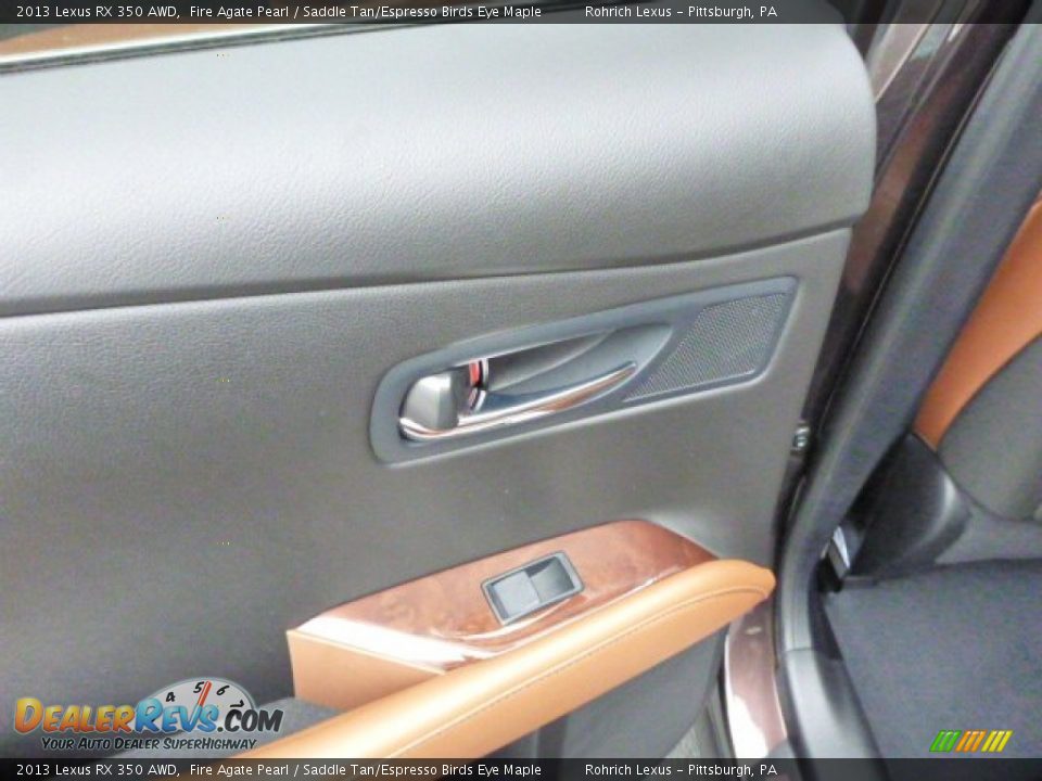 2013 Lexus RX 350 AWD Fire Agate Pearl / Saddle Tan/Espresso Birds Eye Maple Photo #13