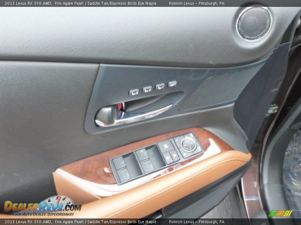 2013 Lexus RX 350 AWD Fire Agate Pearl / Saddle Tan/Espresso Birds Eye Maple Photo #14