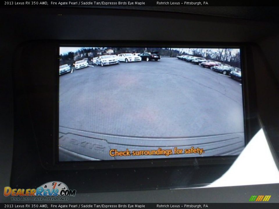 2013 Lexus RX 350 AWD Fire Agate Pearl / Saddle Tan/Espresso Birds Eye Maple Photo #17