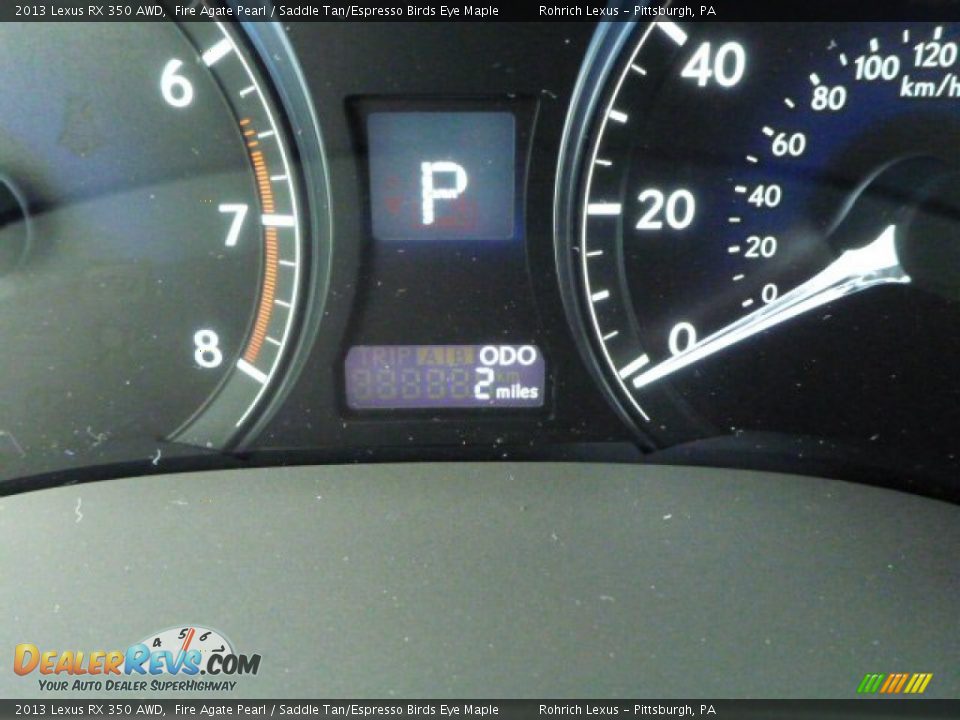 2013 Lexus RX 350 AWD Fire Agate Pearl / Saddle Tan/Espresso Birds Eye Maple Photo #19