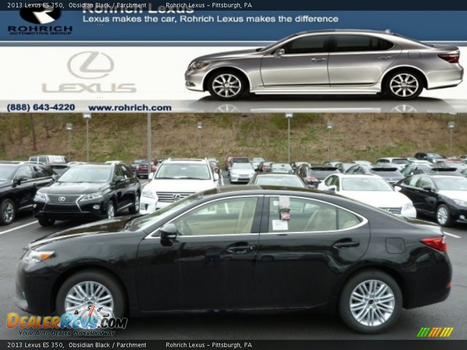 2013 Lexus ES 350 Obsidian Black / Parchment Photo #1
