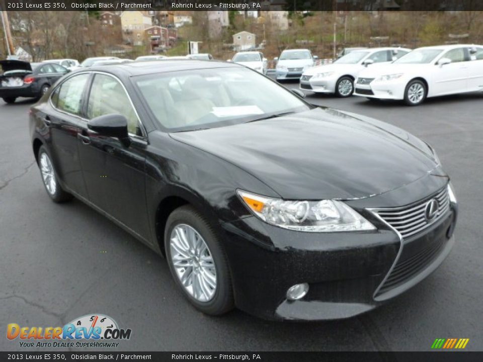 2013 Lexus ES 350 Obsidian Black / Parchment Photo #6