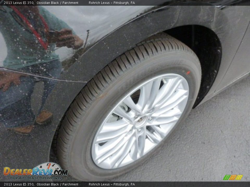2013 Lexus ES 350 Obsidian Black / Parchment Photo #9