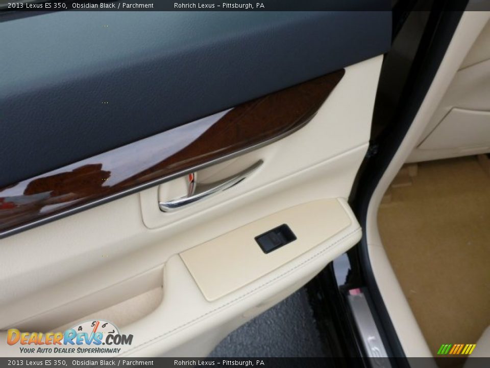 2013 Lexus ES 350 Obsidian Black / Parchment Photo #13