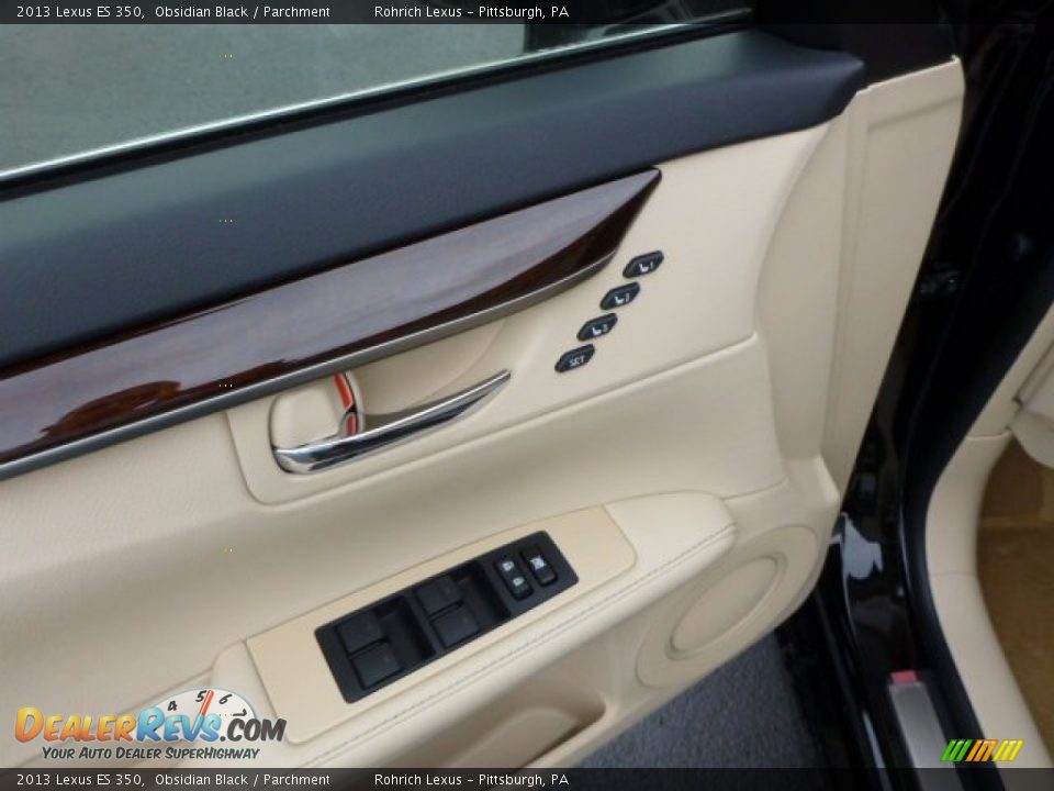 2013 Lexus ES 350 Obsidian Black / Parchment Photo #14