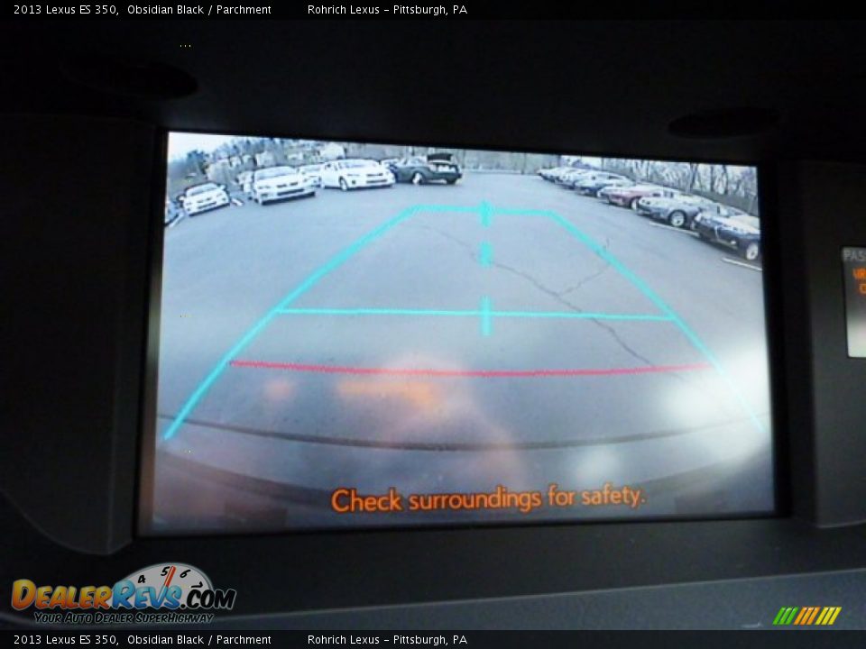 2013 Lexus ES 350 Obsidian Black / Parchment Photo #17