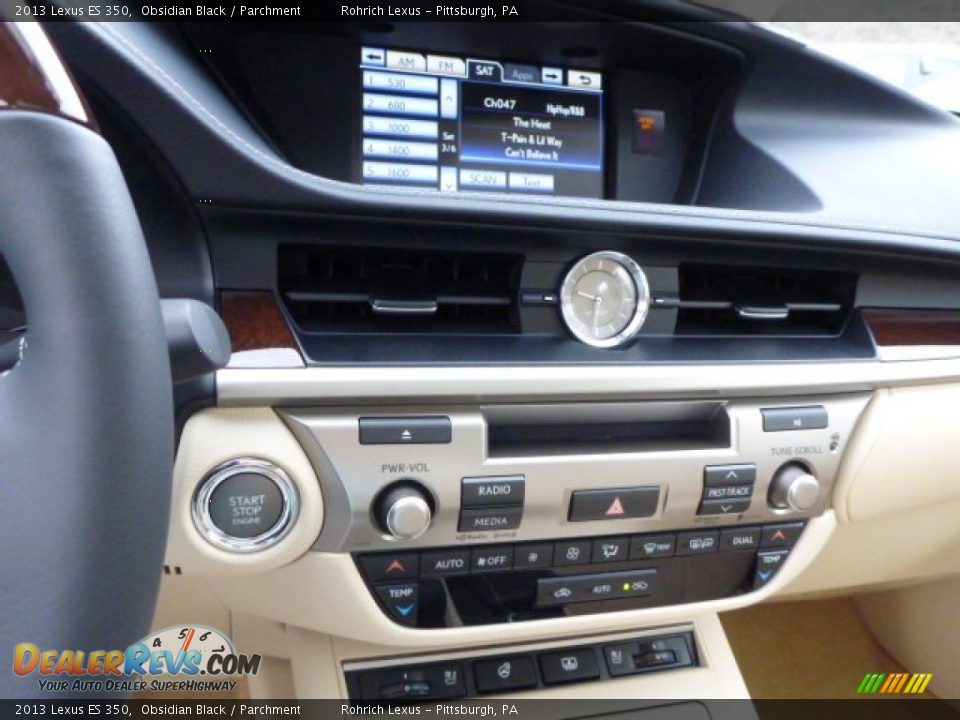 2013 Lexus ES 350 Obsidian Black / Parchment Photo #18