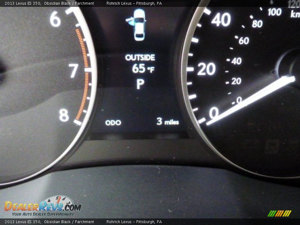 2013 Lexus ES 350 Obsidian Black / Parchment Photo #19