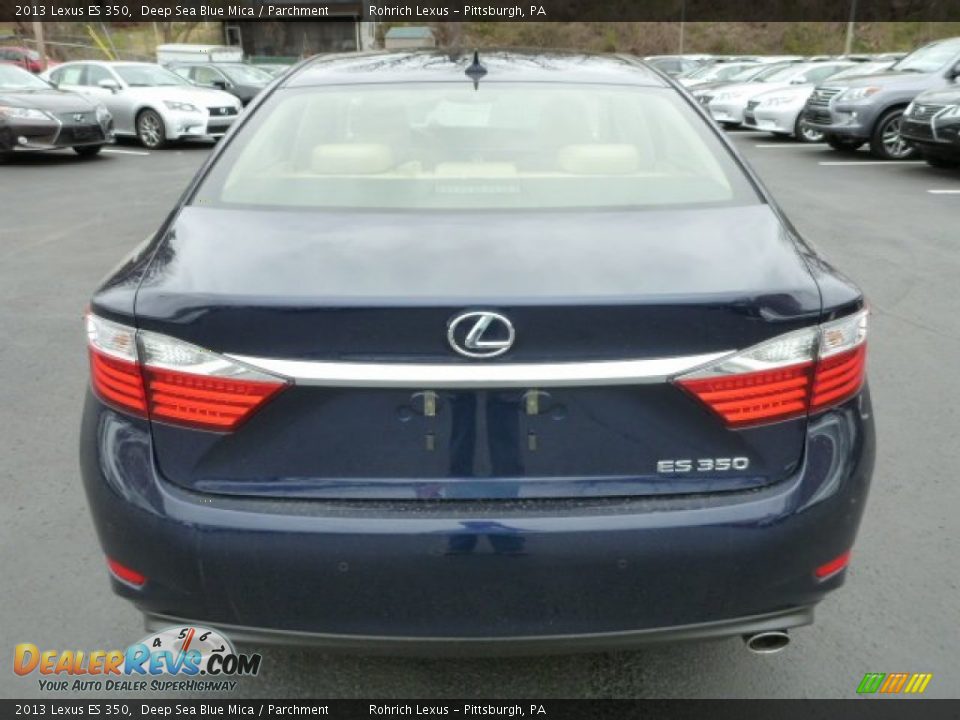 2013 Lexus ES 350 Deep Sea Blue Mica / Parchment Photo #3