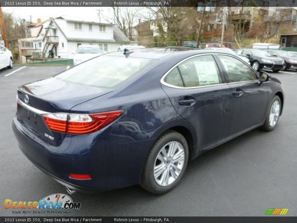 2013 Lexus ES 350 Deep Sea Blue Mica / Parchment Photo #4