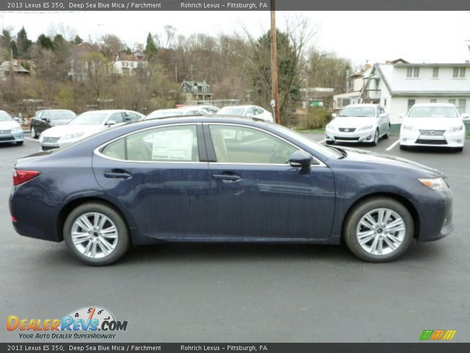 2013 Lexus ES 350 Deep Sea Blue Mica / Parchment Photo #5