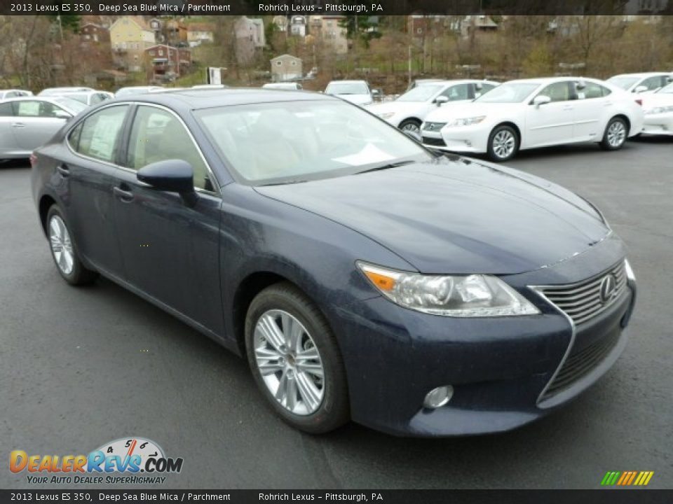 2013 Lexus ES 350 Deep Sea Blue Mica / Parchment Photo #6
