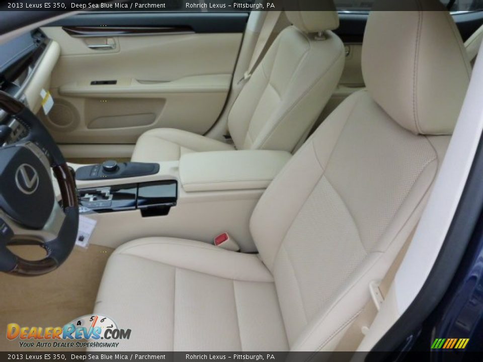 2013 Lexus ES 350 Deep Sea Blue Mica / Parchment Photo #10
