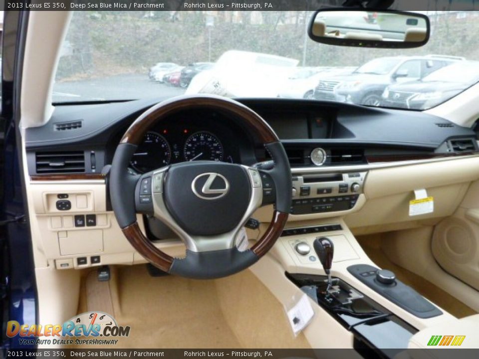 2013 Lexus ES 350 Deep Sea Blue Mica / Parchment Photo #12