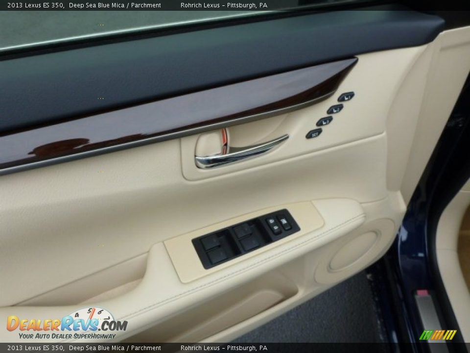 2013 Lexus ES 350 Deep Sea Blue Mica / Parchment Photo #14