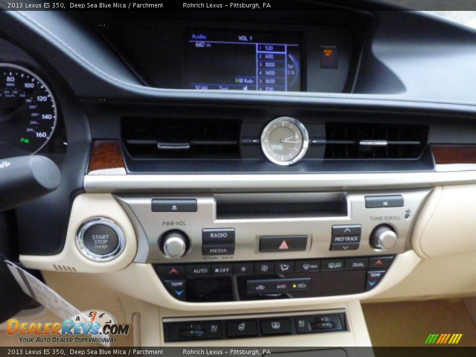 2013 Lexus ES 350 Deep Sea Blue Mica / Parchment Photo #18