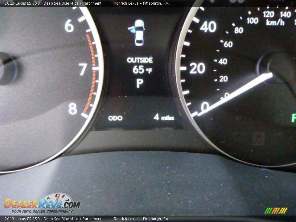 2013 Lexus ES 350 Deep Sea Blue Mica / Parchment Photo #19