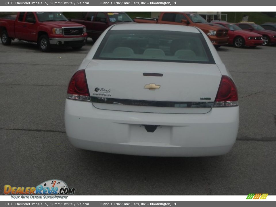 2010 Chevrolet Impala LS Summit White / Neutral Photo #4