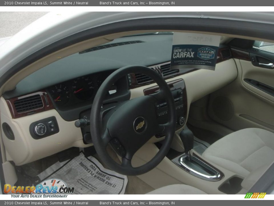 2010 Chevrolet Impala LS Summit White / Neutral Photo #10