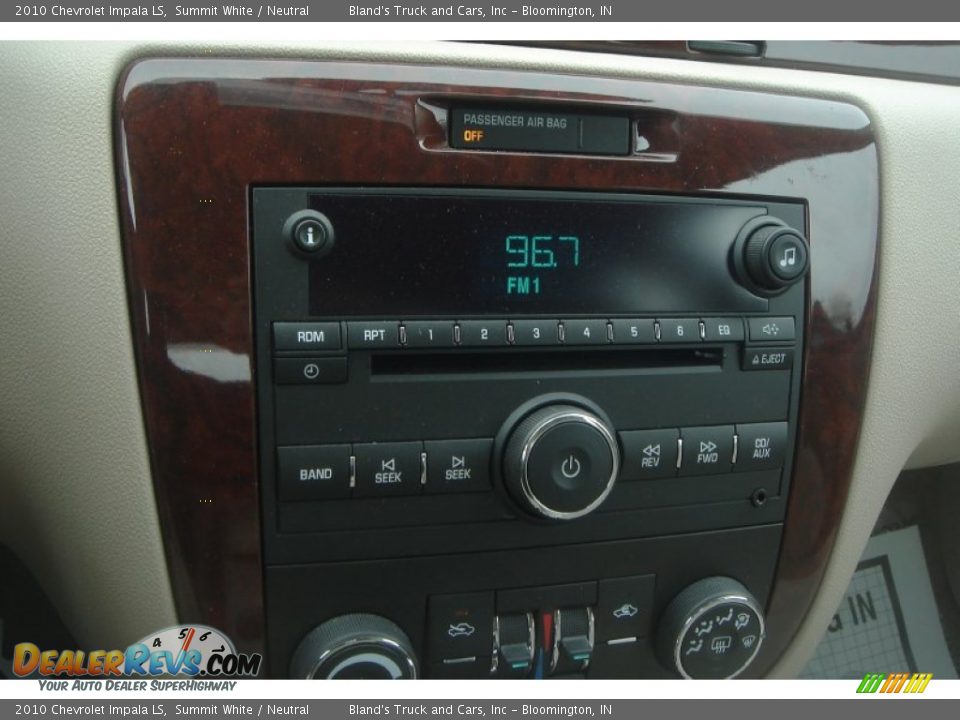 2010 Chevrolet Impala LS Summit White / Neutral Photo #13