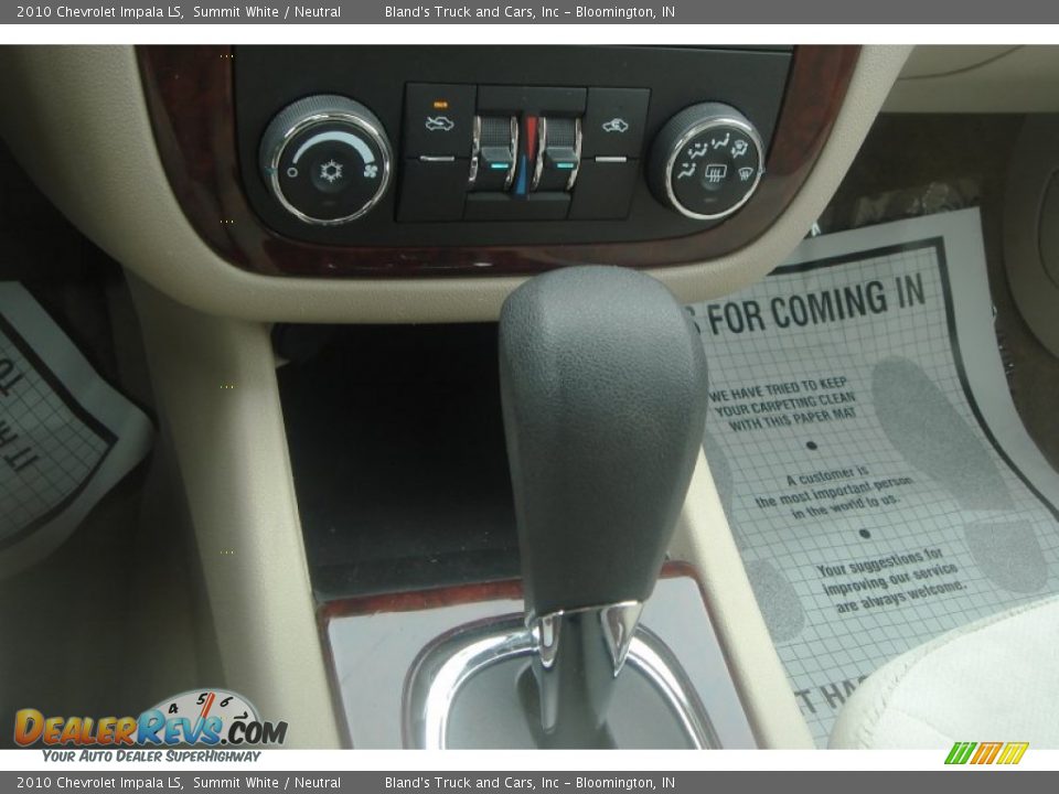2010 Chevrolet Impala LS Summit White / Neutral Photo #14