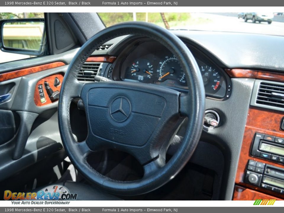 1998 Mercedes-Benz E 320 Sedan Black / Black Photo #16