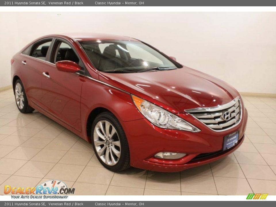 2011 Hyundai Sonata SE Venetian Red / Black Photo #1