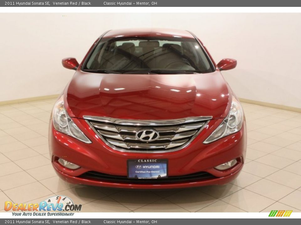 2011 Hyundai Sonata SE Venetian Red / Black Photo #2