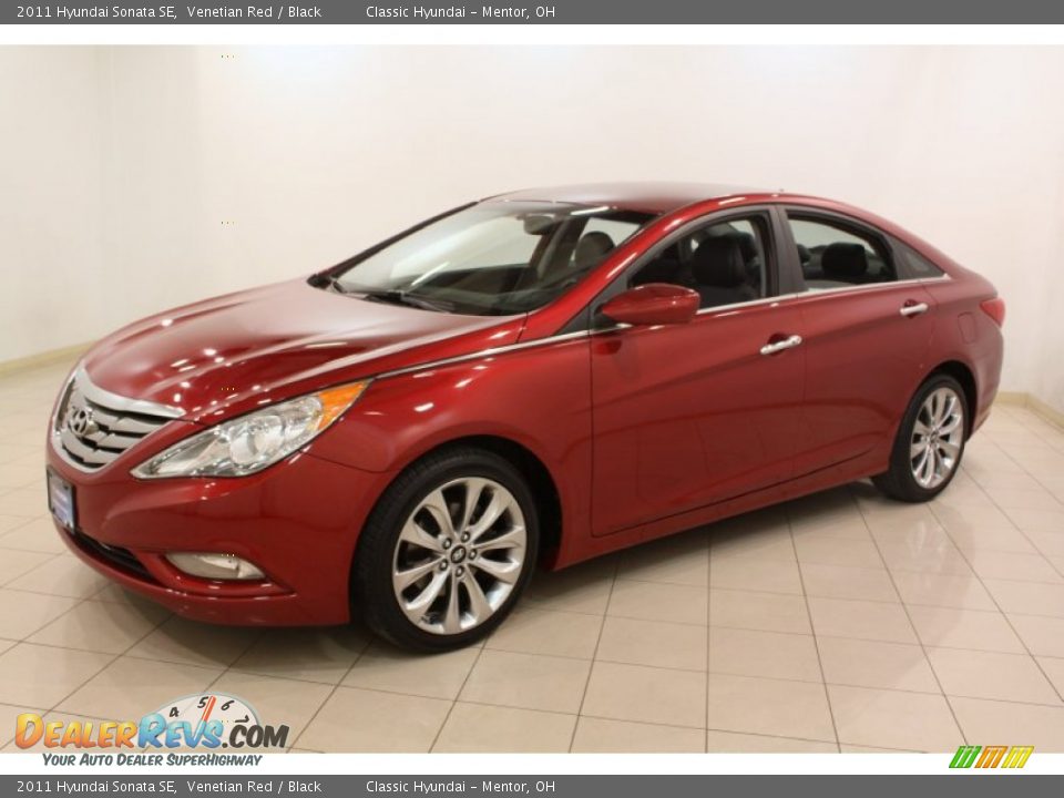 2011 Hyundai Sonata SE Venetian Red / Black Photo #3