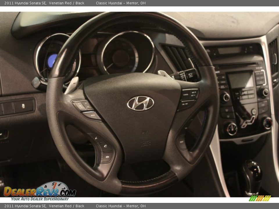 2011 Hyundai Sonata SE Venetian Red / Black Photo #6