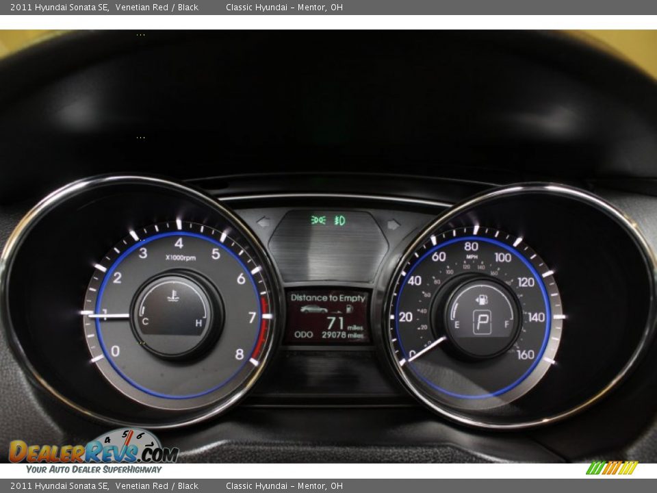 2011 Hyundai Sonata SE Venetian Red / Black Photo #7
