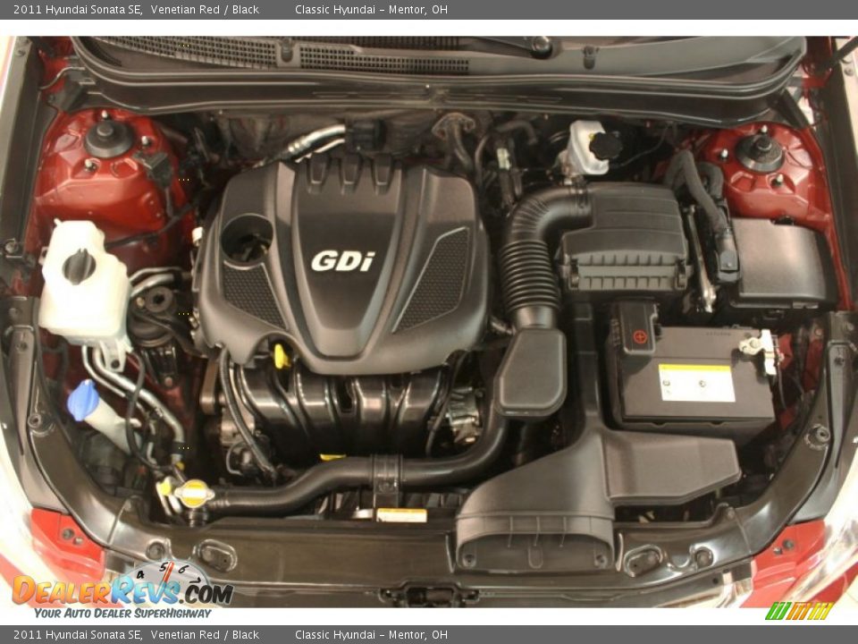 2011 Hyundai Sonata SE Venetian Red / Black Photo #14