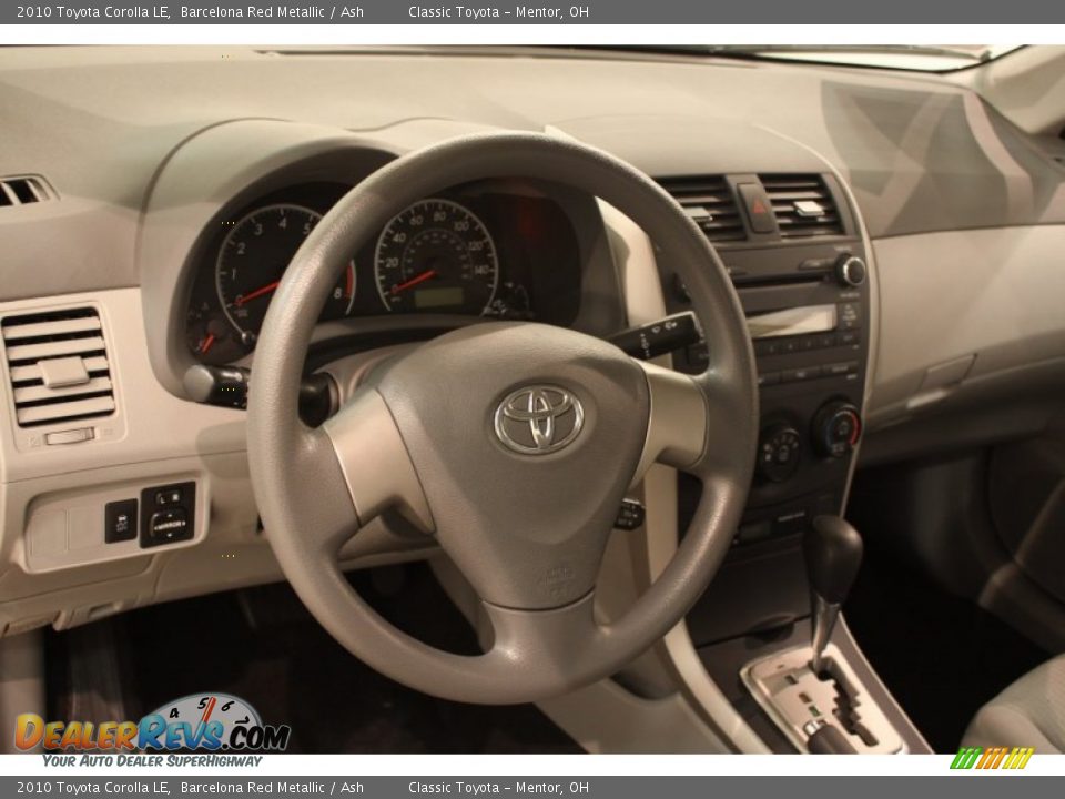 2010 Toyota Corolla LE Barcelona Red Metallic / Ash Photo #6