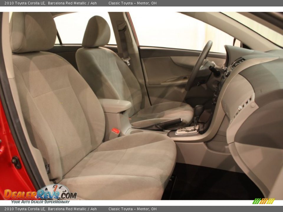2010 Toyota Corolla LE Barcelona Red Metallic / Ash Photo #10