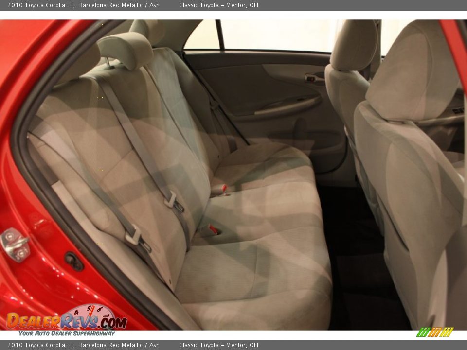 2010 Toyota Corolla LE Barcelona Red Metallic / Ash Photo #11